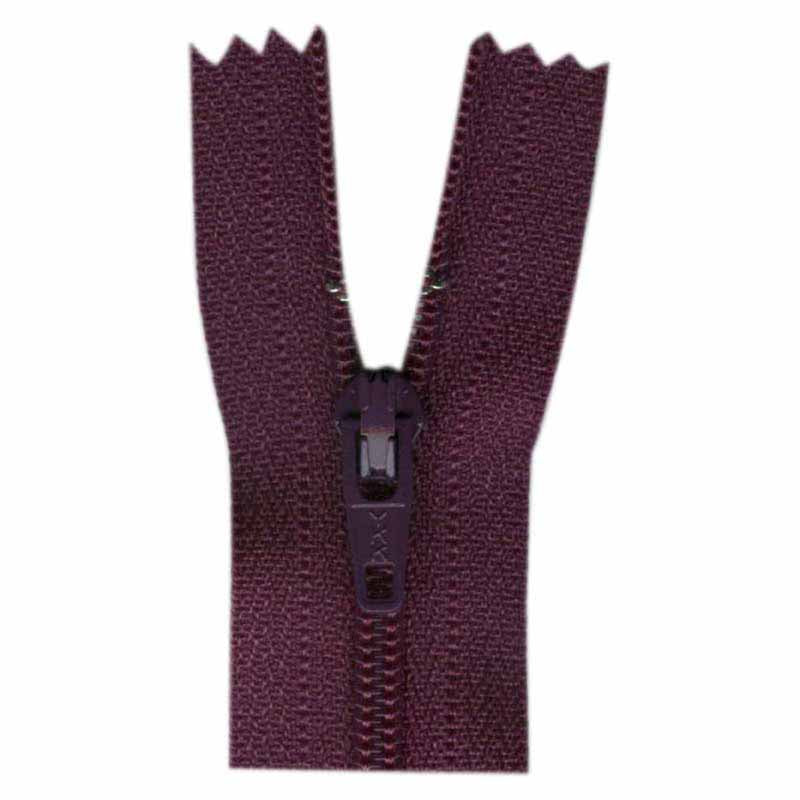 COSTUMAKERS General Purpose Closed End Zipper 23cm (9″) - Aubergine