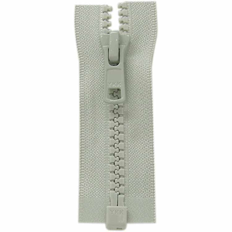 COSTUMAKERS Activewear One Way Separating Zipper 55cm (22″) - Light Grey