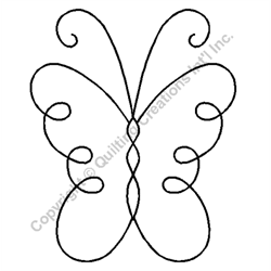 QCI Stencil - Butterfly 5" x 6"