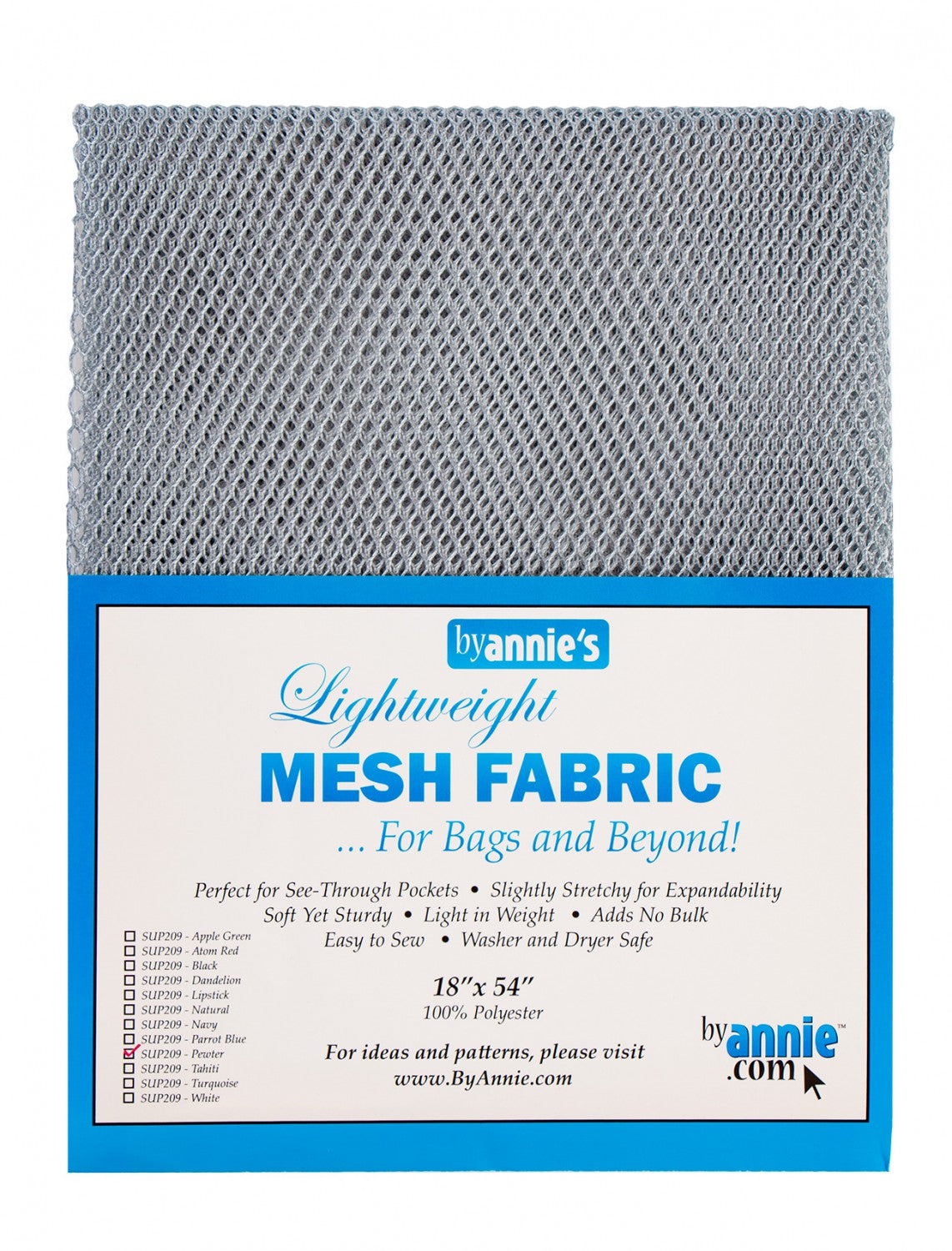 Lightweight Mesh Fabric - Pewter