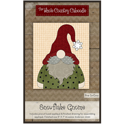 Snowflake Gnome - Precut Fused Applique Pack