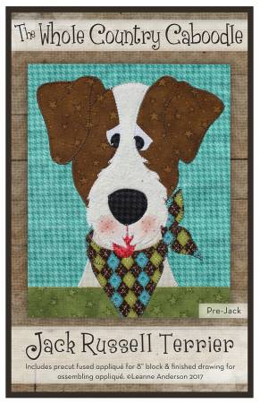 Jack Russell Terrier - Precut Fused Applique Pack