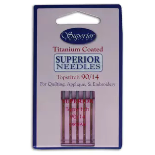 Superior Titanium Coated Topstitch Needles #90/14