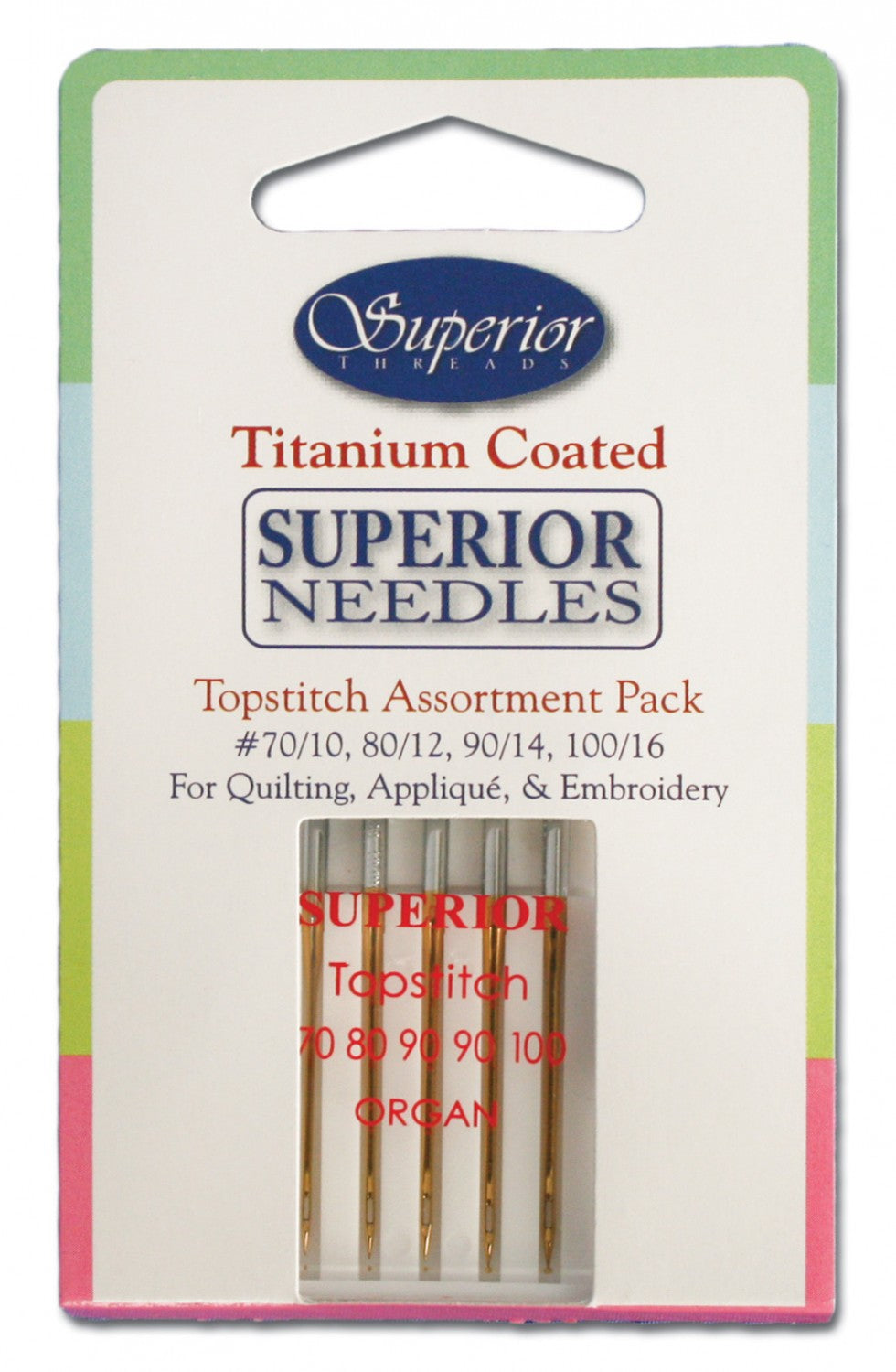 Superior Titanium Coated Topstitch Needles Assorted