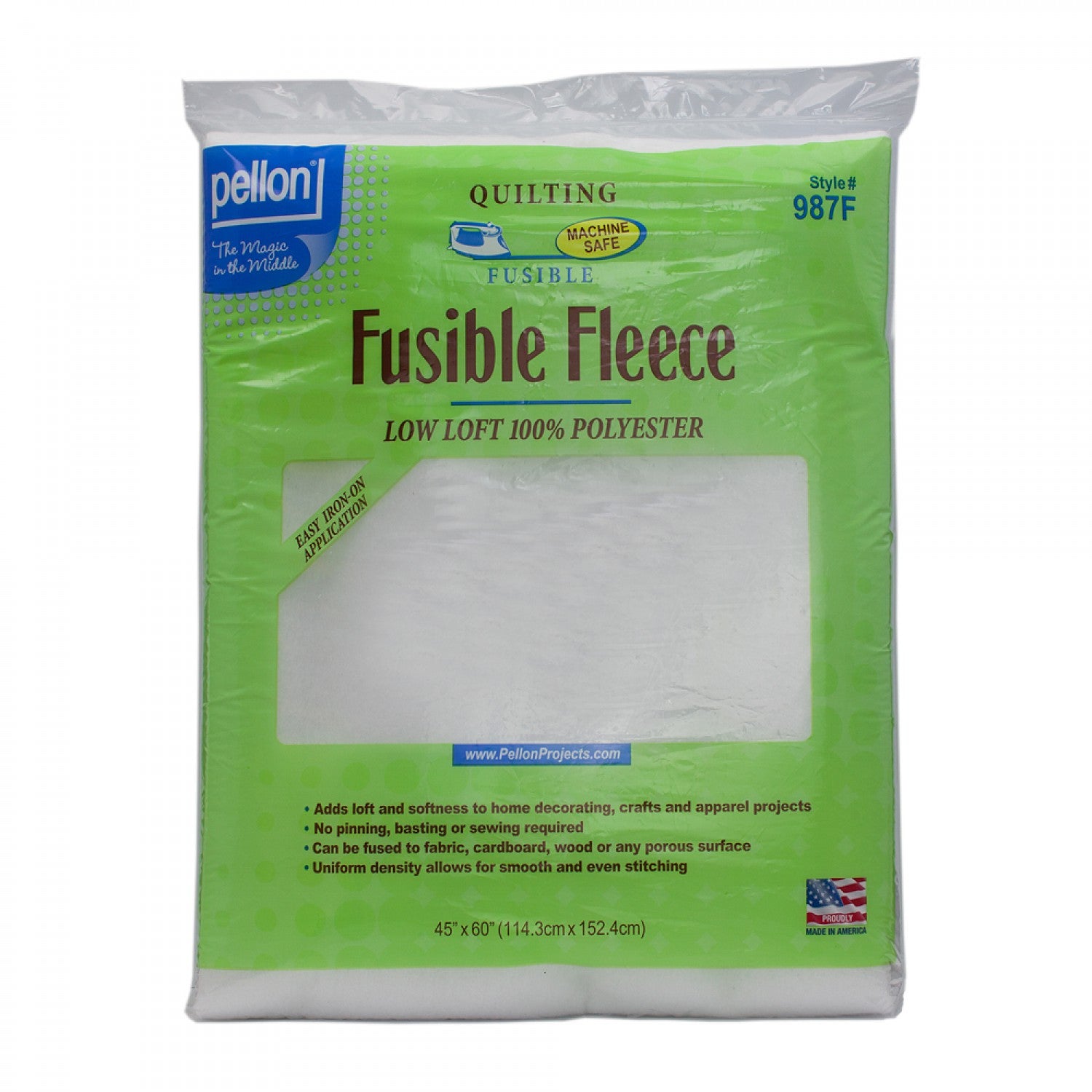 Fusible Fleece (white) - 45" x 60"