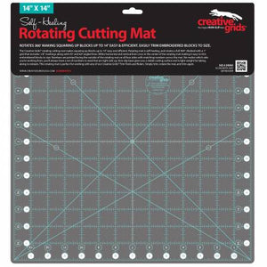 Creative Grids Self-Healing Rotating Rotary Cutting Mat 14in x 14in