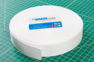 Polypro Strapping - 1 1/2" white - by the 1/4m