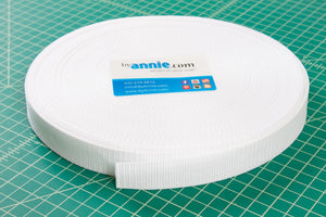 Polypro Strapping - 1" white - by the 1/4m