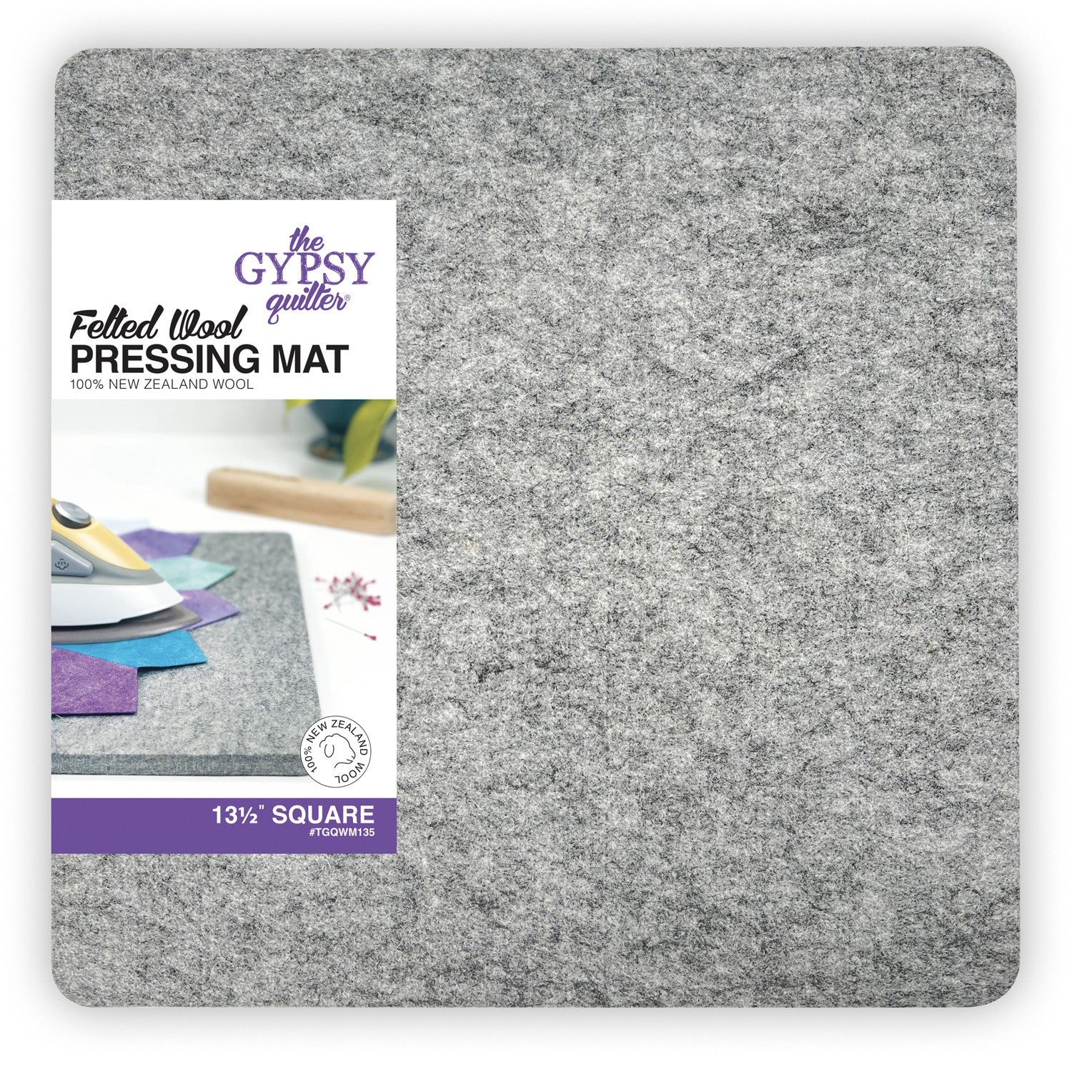 13 1/2" X 13 1/2"  Wool Pressing Mat  - The Gypsy Quilter