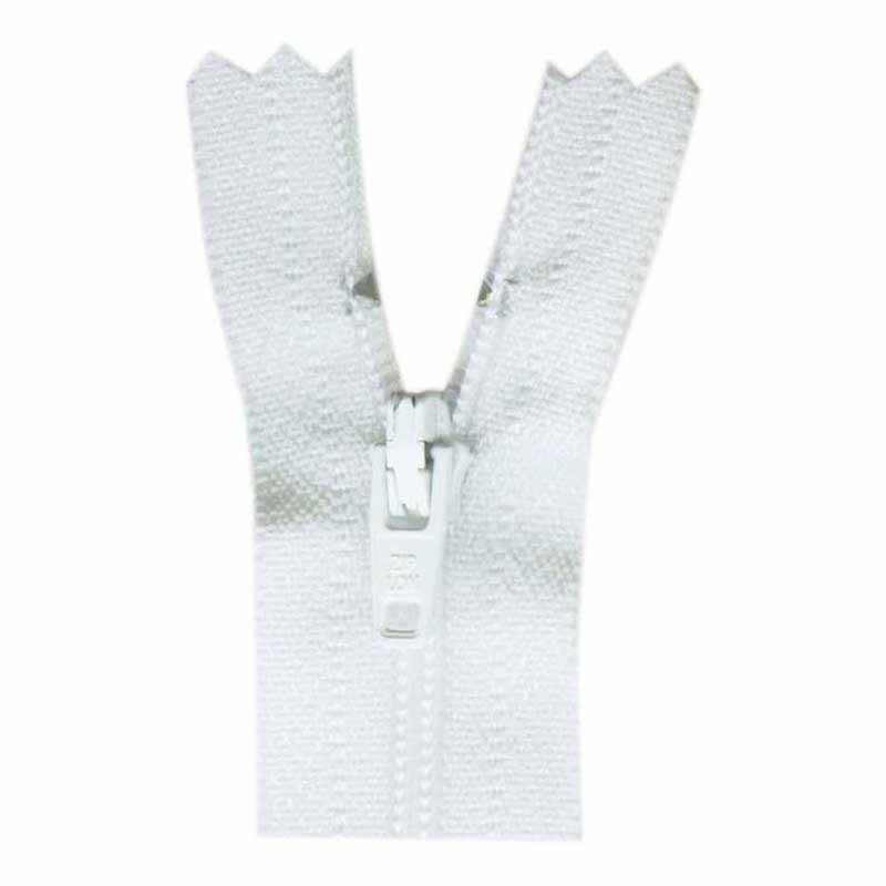 COSTUMAKERS General Purpose Closed End Zipper 20cm (8″) - White