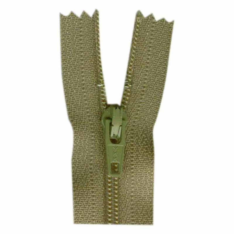 COSTUMAKERS General Purpose Closed End Zipper 23cm (9″) - Khaki