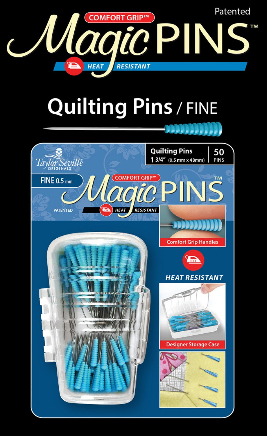 Magic Fine Pins  Quilting - 50 pk