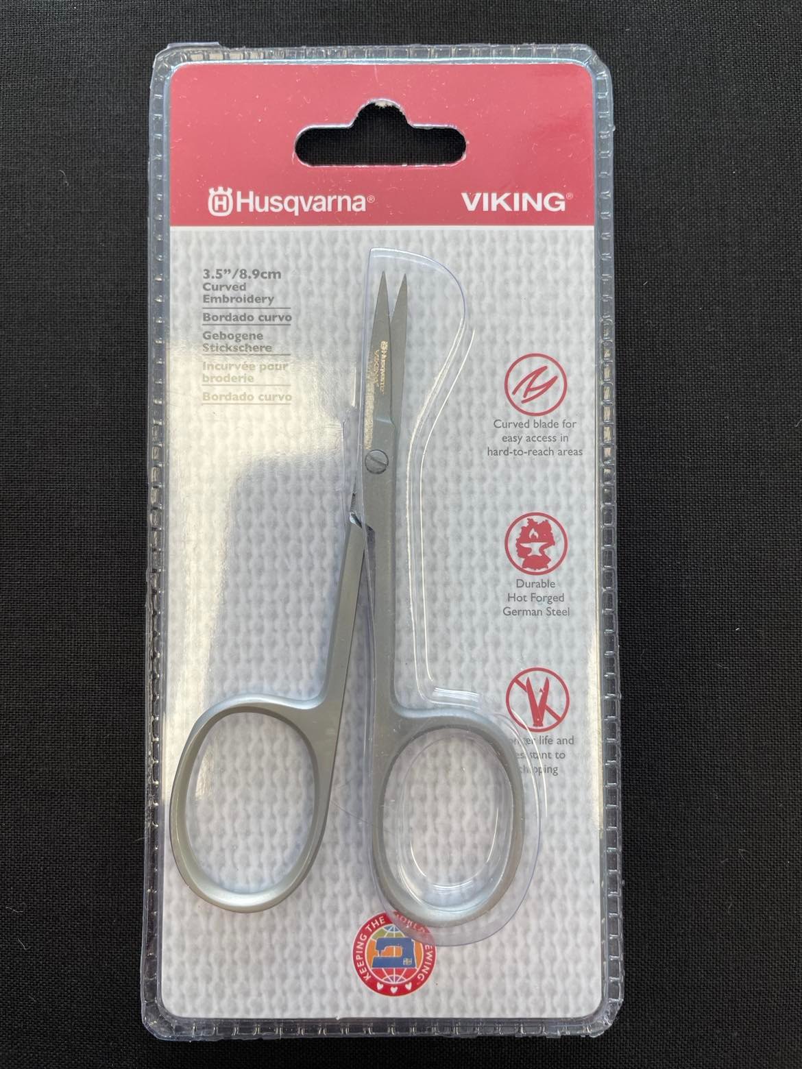 Husqvarna 3.5" Curved Embroidery Scissor