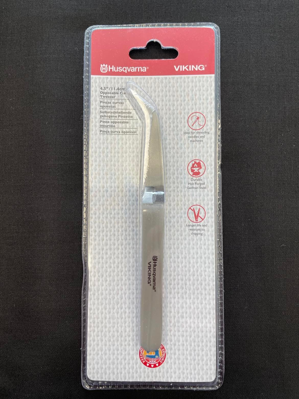 Husqvarna 4.5"  Opposable Curved Tweezer