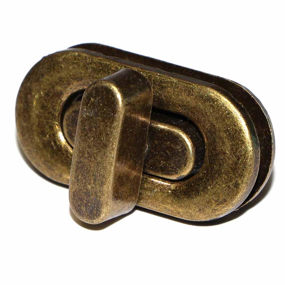 Oval Turn Clasp Antique Gold - 1-3/8"