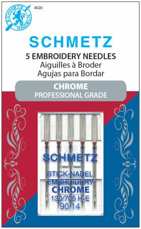 Schmetz Chrome Embroidery  Needles #90/14
