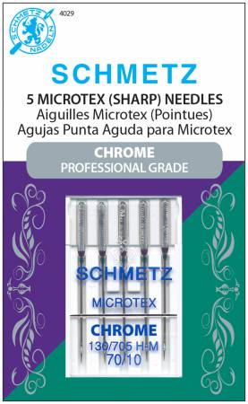 Schmetz Chrome Microtex Needles #70/10