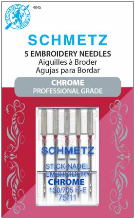 Schmetz Chrome Embroidery  Needles #75/11