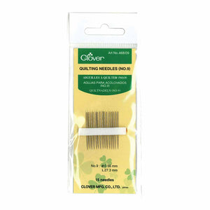 Clover hand Quilting Needles No. 9