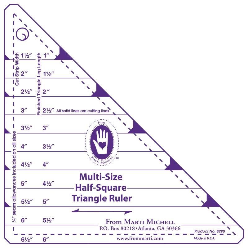 Half Square Triangle Ruler - Marti Michell
