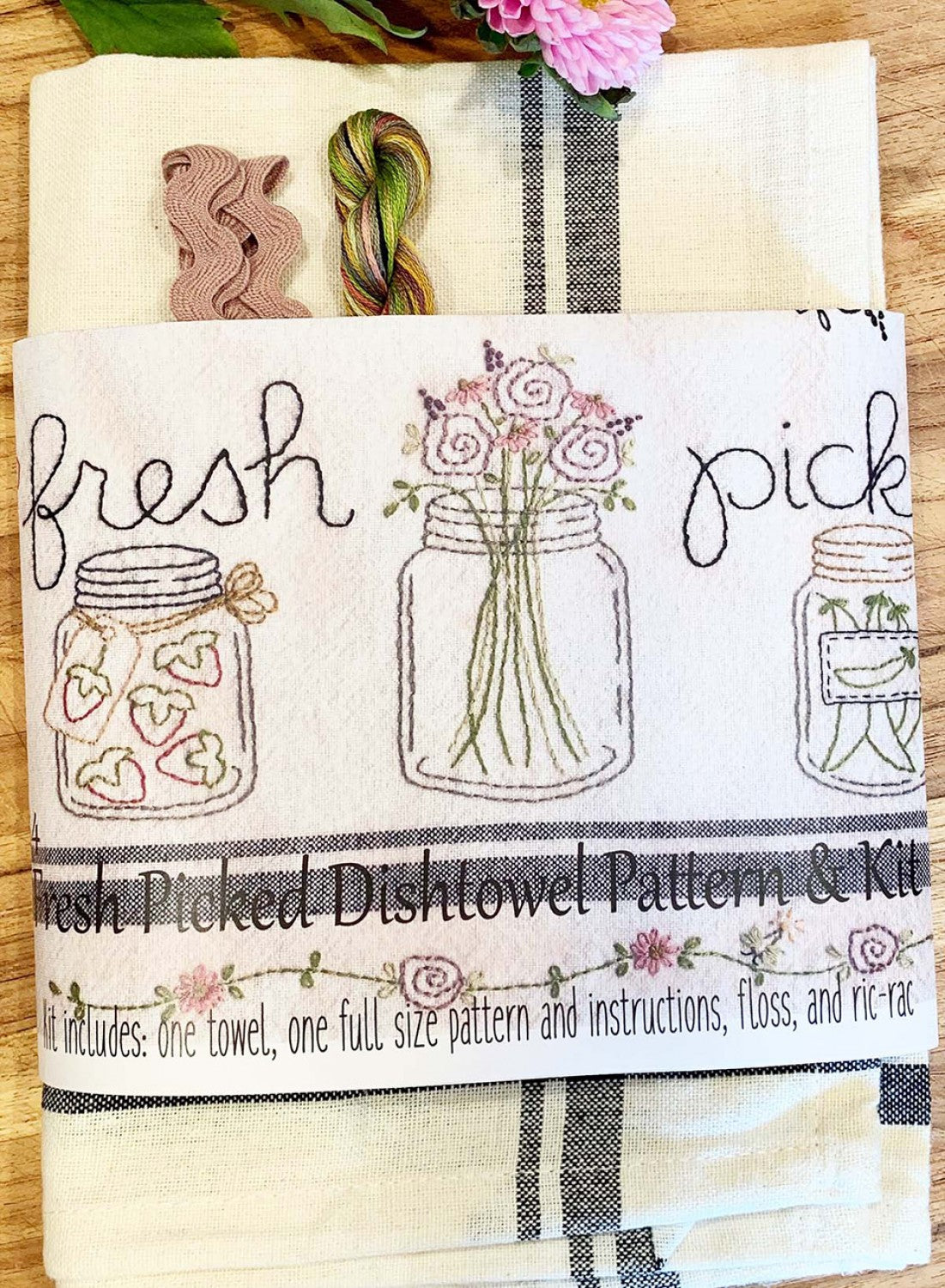 Bareroots #254 Fresh Picked Dishtowel Kit