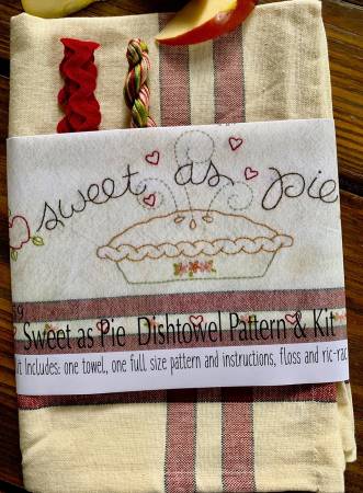 Bareroots #259 Sweet As Pie Dishtowel Kit