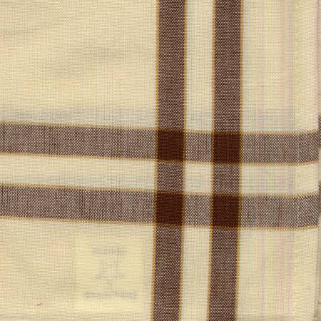 Tea Towel - Brown/Cream with Pumpkin Stripe
