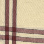 Tea Towel - Red/Cream with Black Stripe