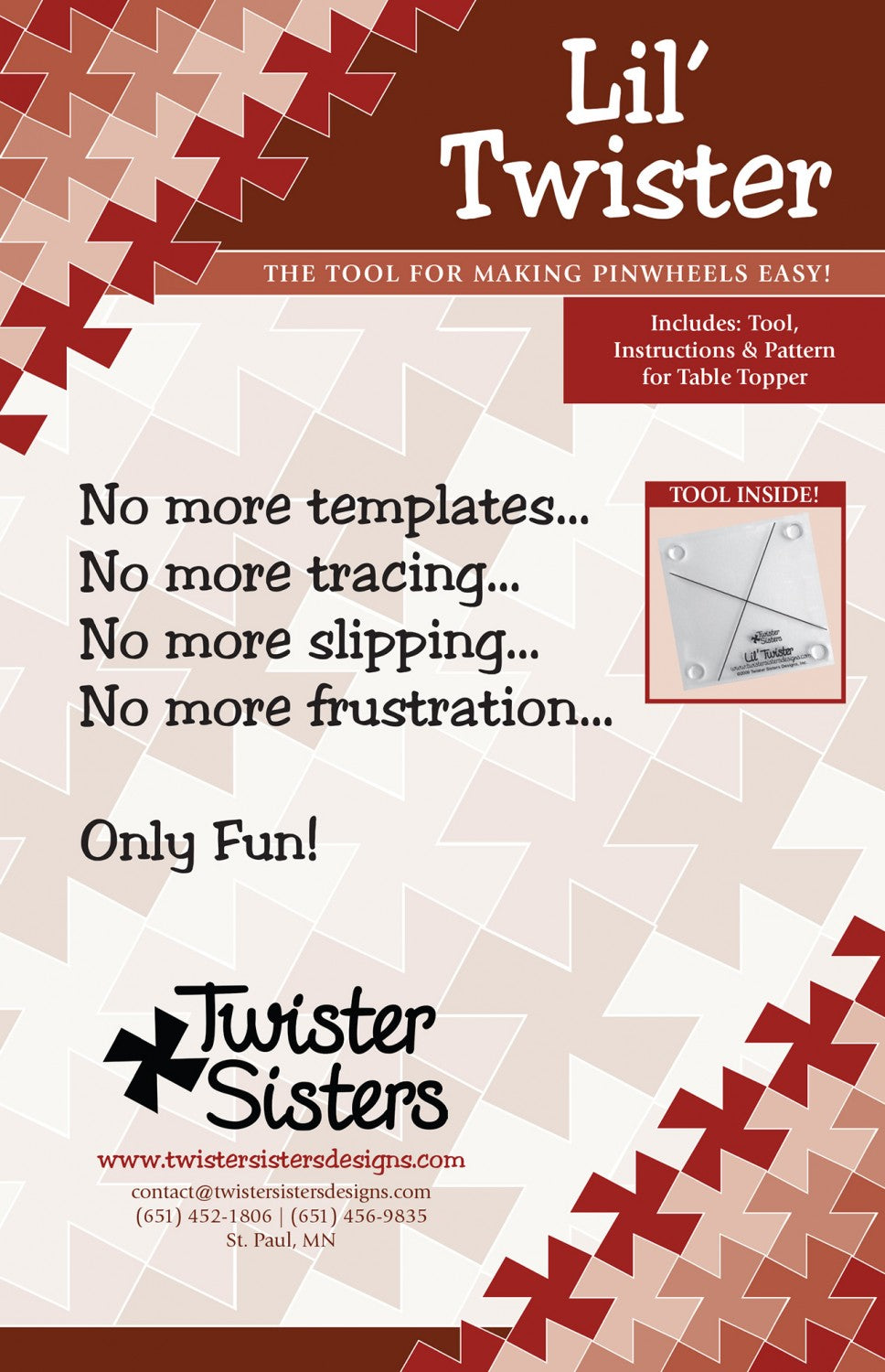 L'il Twister Ruler - 5" Squares