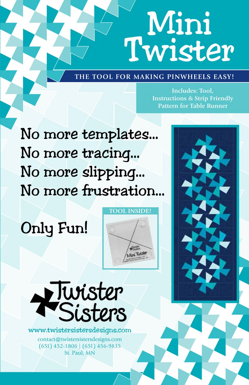 Mini Twister Ruler - 2-1/2" Strips