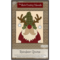 Reindeer Gnome - Precut Fused Applique Pack