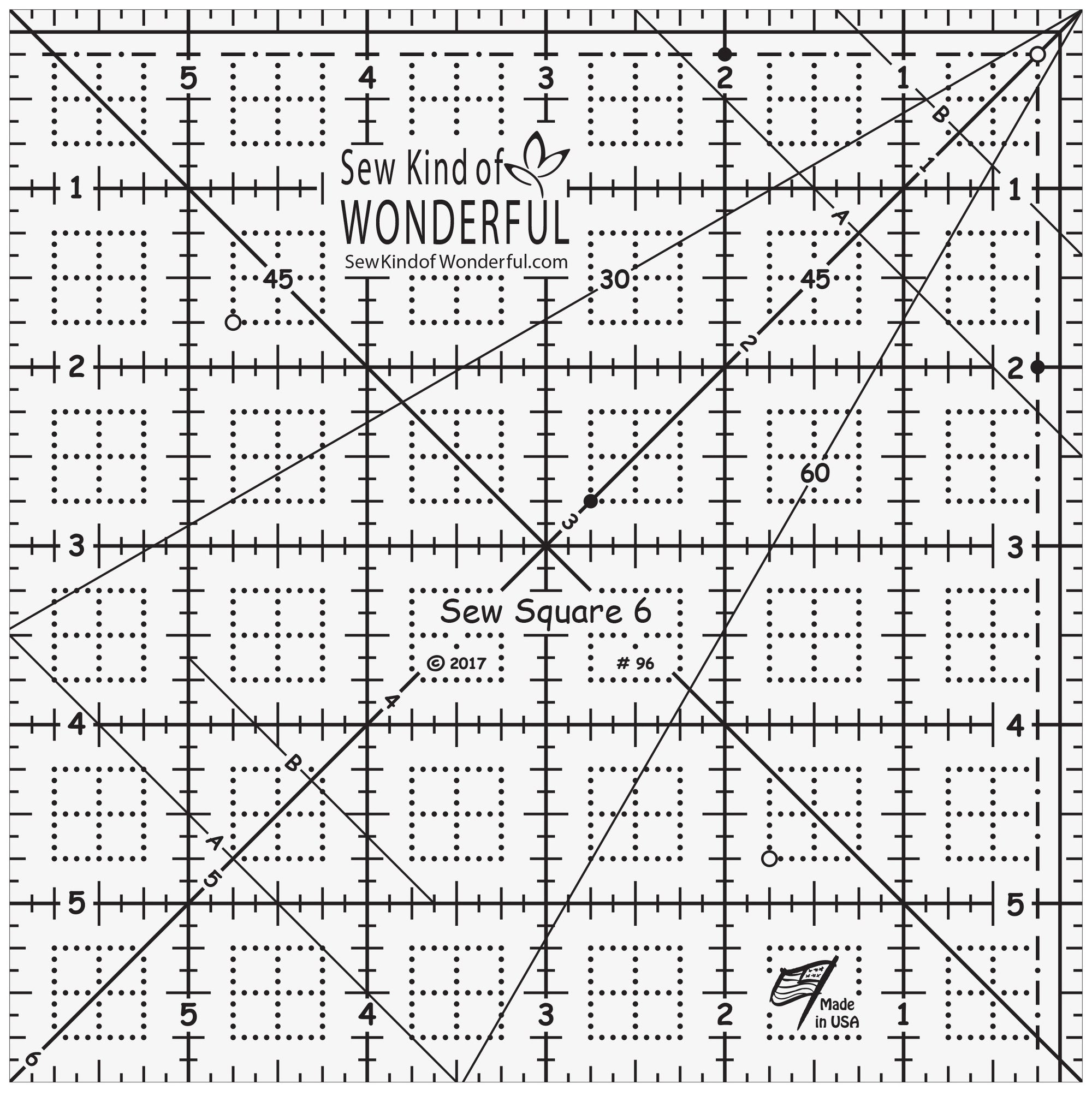 Sew Square 6 Ruler - Sew Kind of Wonderful