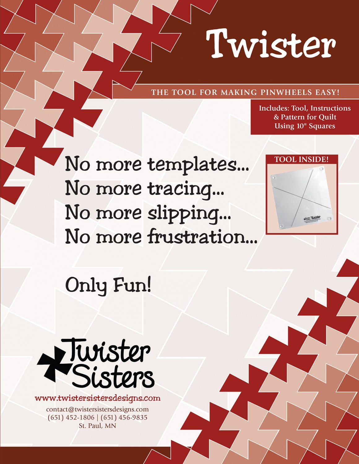 Twister Ruler - 10" Squares