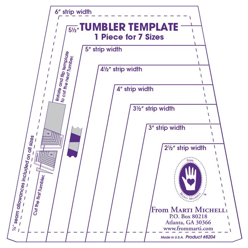 Tumbler One-derful One-Patch Templates - Marti Michell