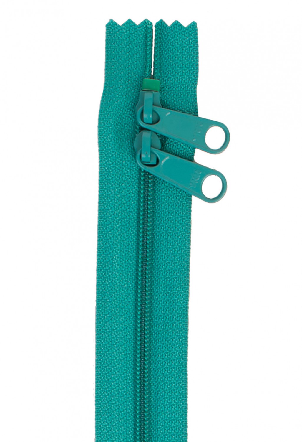 Double Slide Handbag Zipper - Emerald Green