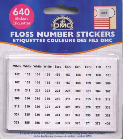 Floss Number Stickers Pack